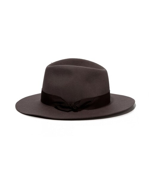 ADAM ET ROPE'（アダムエロペ）の「ウール中折れハット（帽子・レディース・ブラック/グレー/ベージュ・M）」の5枚目の写真