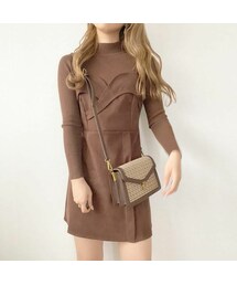 merrylatte | スエードキャミワンピースセット(ワンピース)