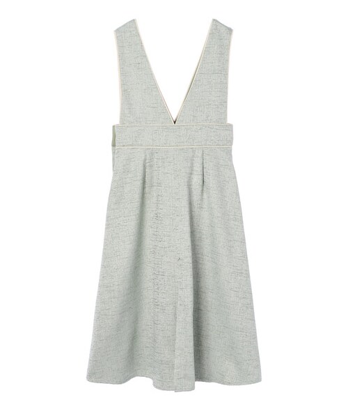 Green　Parks（グリーンパークス）の「・ELENCARE DUE ツィードジャンパースカート（ワンピース/ドレス・アイボリー/ベージュ/ミント・F）」の6枚目の写真