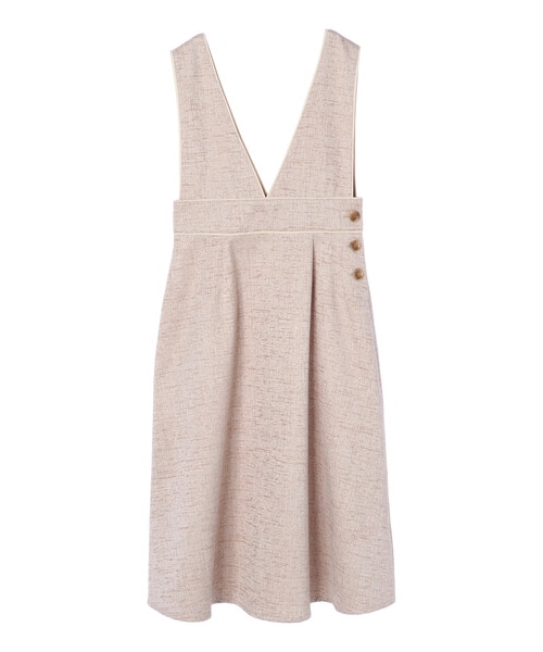 Green　Parks（グリーンパークス）の「・ELENCARE DUE ツィードジャンパースカート（ワンピース/ドレス・アイボリー/ベージュ/ミント・F）」の12枚目の写真