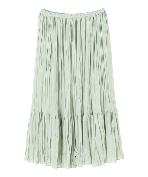 AMERICAN HOLIC（アメリカンホリック）の「プリーツティアードスカート（スカート・ライトグレー/チャコールグレー/オレンジ/ミント/フラワー・M/L）」の14枚目の写真