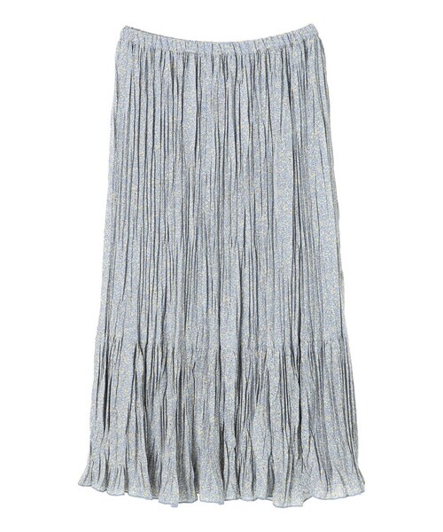 AMERICAN HOLIC（アメリカンホリック）の「プリーツティアードスカート（スカート・ライトグレー/チャコールグレー/オレンジ/ミント/フラワー・M/L）」の15枚目の写真