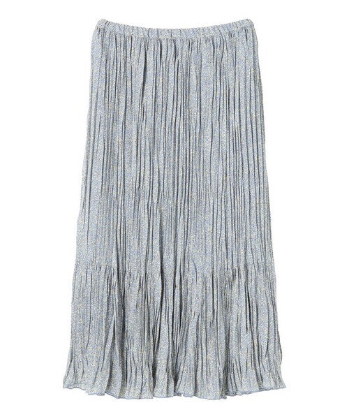 AMERICAN HOLIC（アメリカンホリック）の「プリーツティアードスカート（スカート・ライトグレー/チャコールグレー/オレンジ/ミント/フラワー・M/L）」の2枚目の写真