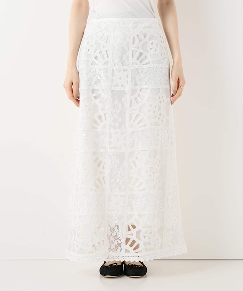 IENA（イエナ）の「IENA LA BOUCLE パッチワークレース スカート