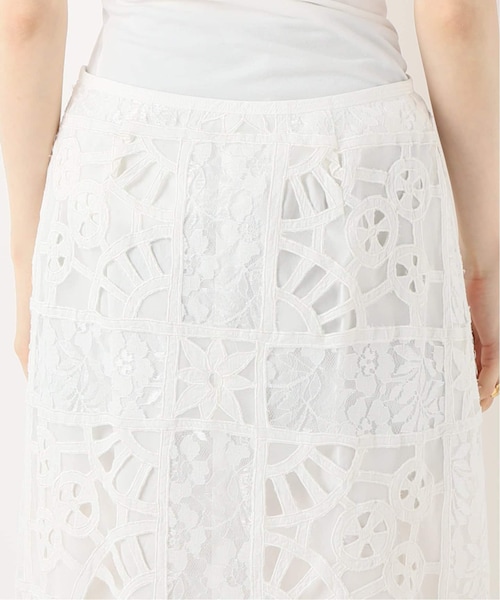 IENA（イエナ）の「IENA LA BOUCLE パッチワークレース スカート