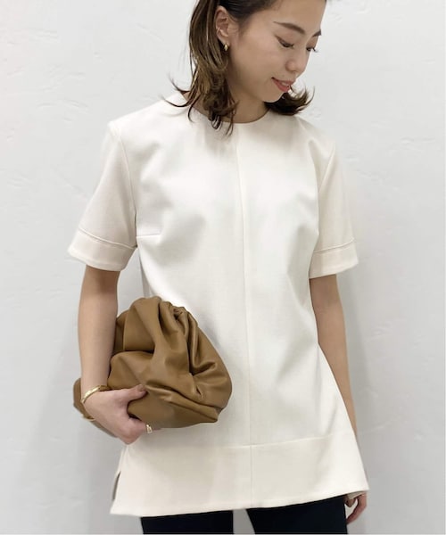【美品】  MUSE de Deuxieme Classe / ミューズ ドゥーズィーエムクラス | 2021SS | 【VVB/ヴィヴィビー】ショートスリーブブラウス / ヴィクトリアベッカム | 34 | ブラック | レディース MUSE de Deuxieme classe（ミューズデドゥーズィエムクラス）の
