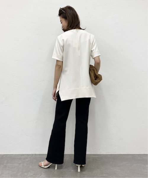 【美品】  MUSE de Deuxieme Classe / ミューズ ドゥーズィーエムクラス | 2021SS | 【VVB/ヴィヴィビー】ショートスリーブブラウス / ヴィクトリアベッカム | 34 | ブラック | レディース MUSE de Deuxieme Classe / ミューズ ドゥーズィーエムクラス