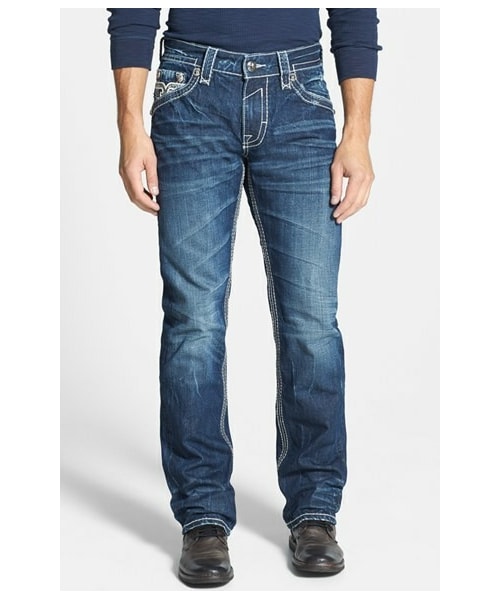 Rock Revival(ロックリバイバル)の「Rock Revival Straight Leg Jeans (Ilion)(デニムパンツ・Ilion・Regular 32/Regular 34/Regular 33/Regular 36/Regular 38/Regular 29/Regular 31/Regular 40/Regular 30)」の2枚目の写真