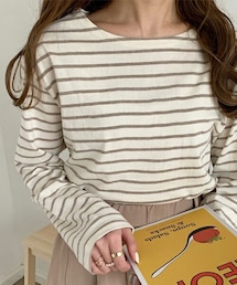 chocomee | ボーダーカットソー(Tシャツ/カットソー)