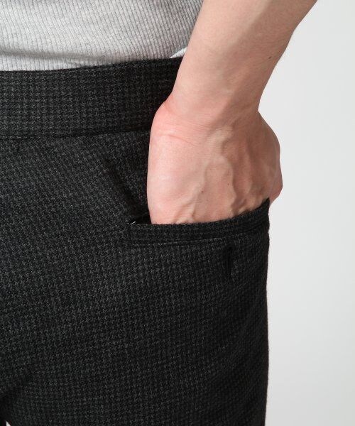 GLOBAL WORK（グローバルワーク）の「ウールニットイージー（パンツ・メンズ・ブラックツイード09/グレーチェック18/ネイビー千鳥柄88・Ｓ/Ｍ/Ｌ）」の13枚目の写真