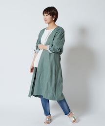 COLLAGE GALLARDAGALANTE（コラージュガリャルダガランテ）の「【纏うが楽しくなる】着流しリネンコート（その他アウター）」