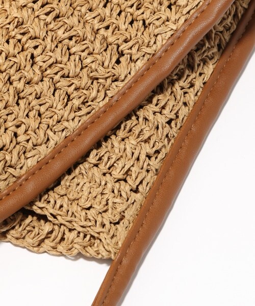 GLOBAL WORK（グローバルワーク）の「ペーパーBIGトート（バッグ・ブラック/ブラウン）」の10枚目の写真