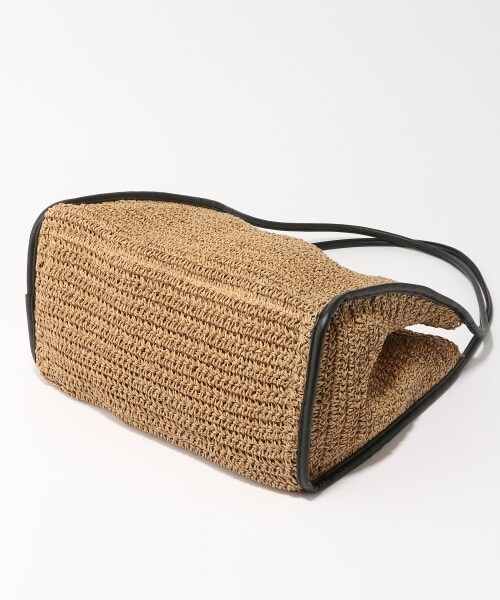 GLOBAL WORK（グローバルワーク）の「ペーパーBIGトート（バッグ・ブラック/ブラウン）」の5枚目の写真