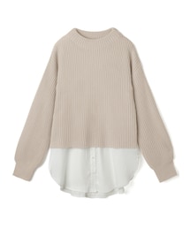 GRL | ニットトップスXシャツレイヤードセット(ニット/セーター)