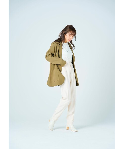 N WITH.（エヌウィズ）の「Springテーラードジャケット（テーラードジャケット・レディース・アイボリー/ブルー系/カーキ・FREE）」の5枚目の写真