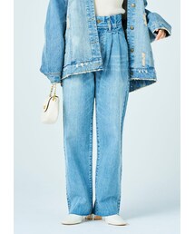 N WITH. | カットオフストレートデニム(デニムパンツ)