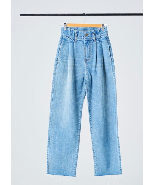 N WITH.（エヌウィズ）の「カットオフストレートデニム（デニムパンツ・レディース・ブルー・S/M）」の7枚目の写真