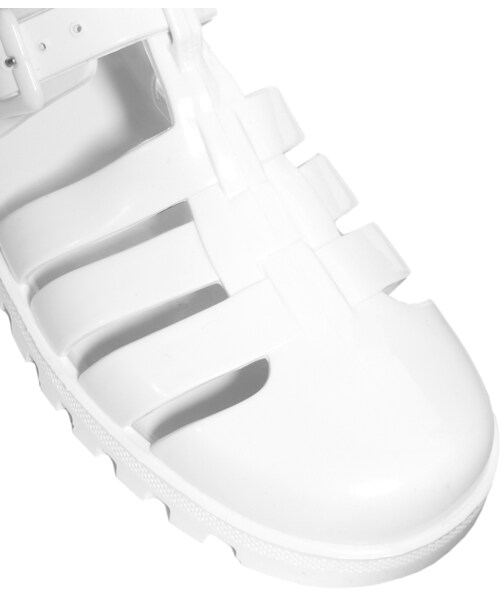 Juju Maxi White Flat Jelly Sandals