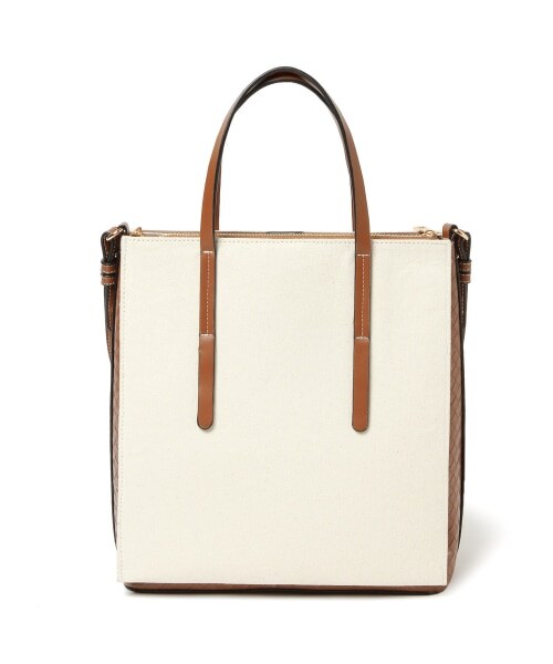 Andemiu(アンデミュウ)の「タテガタ3パーテーショントート(バッグ・ブラック(WEB限定)/キャメル/ライトグリーン)」の6枚目の写真