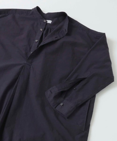 【美品】かぐれ コットンシルクシャツワンピース ブラック 2025SS 現行品 かぐれ（カグレ）の「コットンシルクシャツワンピース