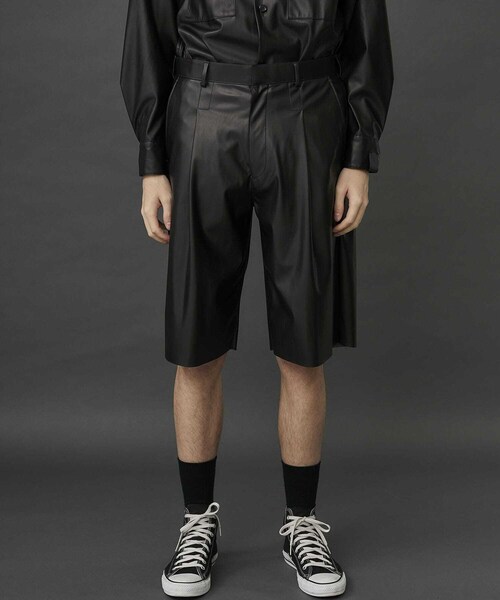 N.HOOLYWOOD(N.ハリウッド)の「LEATHER HALF PANTS(パンツ・メンズ・BLACK/BROWN・36/38)」の4枚目の写真