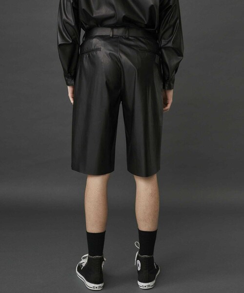 N.HOOLYWOOD(N.ハリウッド)の「LEATHER HALF PANTS(パンツ・メンズ・BLACK/BROWN・36/38)」の6枚目の写真