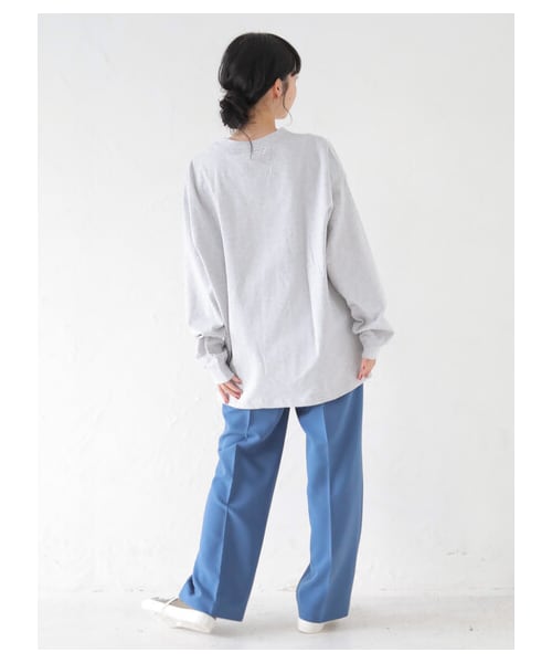 earth music&ecology(アースミュージックアンドエコロジー)の「【Special Price】新色追加【WEB限定】センタープレスストレートパンツ(パンツ・ライトベージュ/ミント/ブルー/ディープパープル/ローズ/チョコレート・S/M)」の20枚目の写真