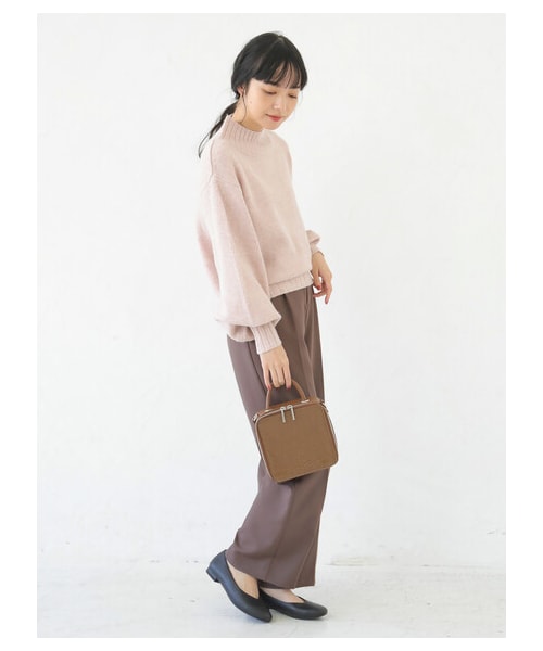 earth music&ecology(アースミュージックアンドエコロジー)の「【Special Price】新色追加【WEB限定】センタープレスストレートパンツ(パンツ・ライトベージュ/ミント/ブルー/ディープパープル/ローズ/チョコレート・S/M)」の7枚目の写真