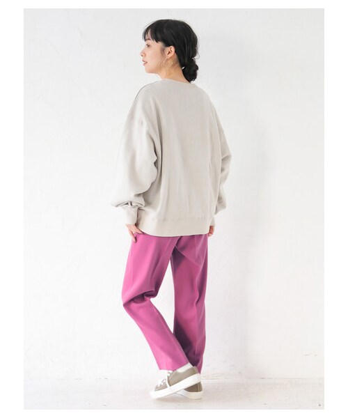 earth music&ecology(アースミュージックアンドエコロジー)の「【Special Price】新色追加【WEB限定】センタープレスストレートパンツ(パンツ・ライトベージュ/ミント/ブルー/ディープパープル/ローズ/チョコレート・S/M)」の17枚目の写真