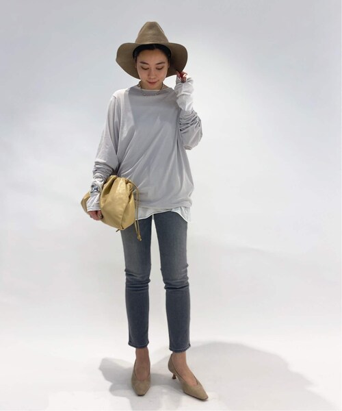AP STUDIO【CINOH】ハイツイストロングスリーブTシャツ/グレー AP STUDIO（エーピーストゥディオ）の「【CINOH/チノ】ハイツイスト