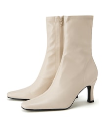 GRL | ストレッチスクエアトゥショートブーツ(ブーツ)