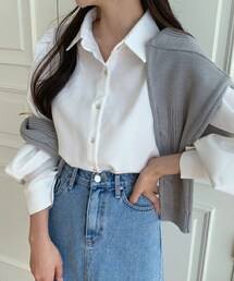 DHOLIC | パフスリーブボタンブラウス(シャツ/ブラウス)
