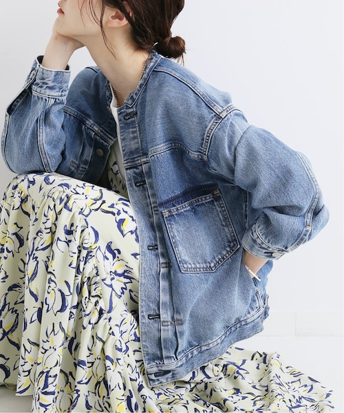 IENA（イエナ）の「《予約》リメイクタックデニムブルゾン◇（）」 - WEAR