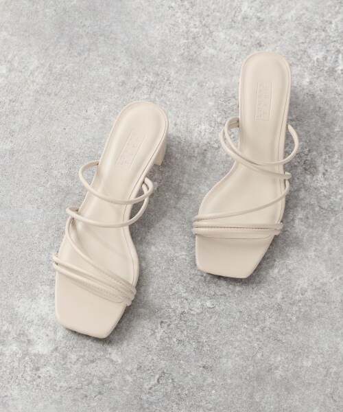 LOWRYS FARM(ローリーズファーム)の「ラインヒールサンダル(シューズ・オフ/ブラック/ゴールド/ブラウン/パープル)」の13枚目の写真