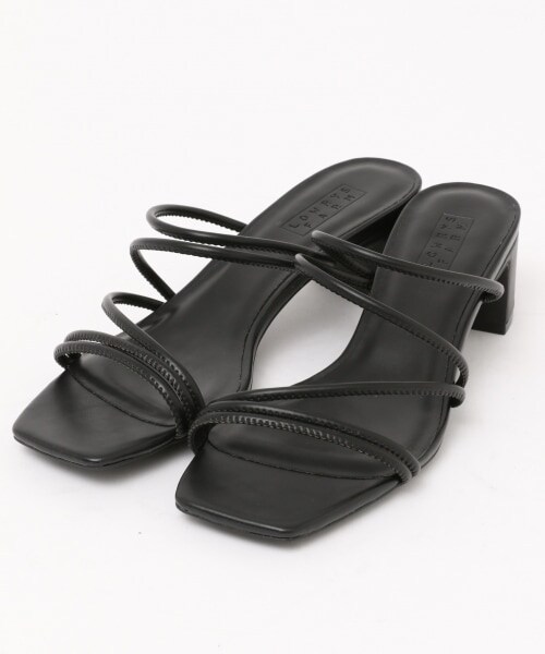 LOWRYS FARM(ローリーズファーム)の「ラインヒールサンダル(シューズ・オフ/ブラック/ゴールド/ブラウン/パープル)」の20枚目の写真