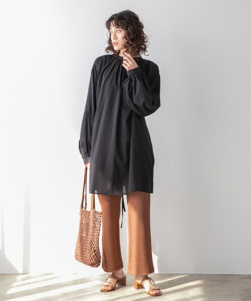 LOWRYS FARM(ローリーズファーム)の「ラインヒールサンダル(シューズ・オフ/ブラック/ゴールド/ブラウン/パープル)」の7枚目の写真