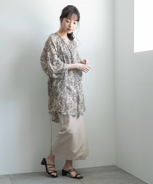 LOWRYS FARM(ローリーズファーム)の「ラインヒールサンダル(シューズ・オフ/ブラック/ゴールド/ブラウン/パープル)」の11枚目の写真