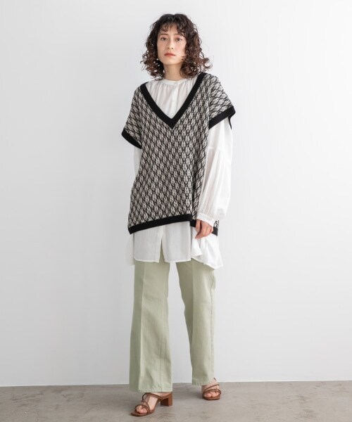 LOWRYS FARM(ローリーズファーム)の「ラインヒールサンダル(シューズ・オフ/ブラック/ゴールド/ブラウン/パープル)」の8枚目の写真