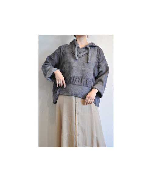 RehersalL（リハーズオール）の「トリミングメキシカンパーカー（パーカー・レディース・ブラウン/レッド/グレー/パープル・one）」の2枚目の写真