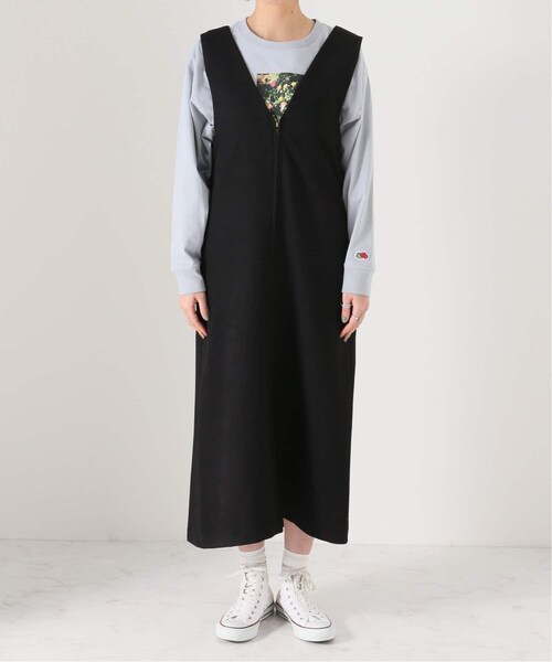 B.C STOCK（ベーセーストック）の「Vネック2WAYジャンスカ（ワンピース/ドレス・ブラック/フリー/在庫あり）」の17枚目の写真