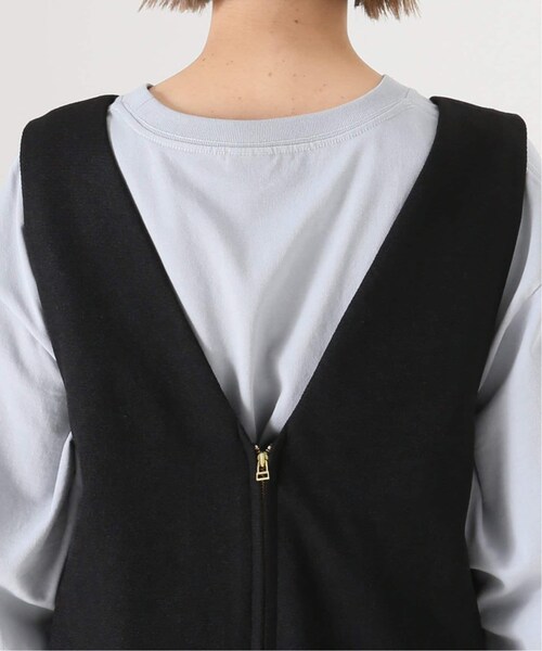 B.C STOCK（ベーセーストック）の「Vネック2WAYジャンスカ（ワンピース/ドレス・ブラック/フリー/在庫あり）」の11枚目の写真