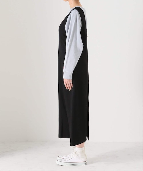 B.C STOCK（ベーセーストック）の「Vネック2WAYジャンスカ（ワンピース/ドレス・ブラック/フリー/在庫あり）」の8枚目の写真