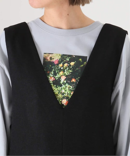 B.C STOCK（ベーセーストック）の「Vネック2WAYジャンスカ（ワンピース/ドレス・ブラック/フリー/在庫あり）」の10枚目の写真