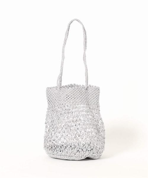 LE TALON（ルタロン）の「《予約》BAGMATI メタリックコードバッグ◆（バッグ・ゴールド/フリー/在庫あり）」の6枚目の写真