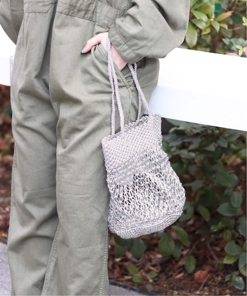 LE TALON（ルタロン）の「《予約》BAGMATI メタリックコードバッグ◆（バッグ・ゴールド/フリー/在庫あり）」の2枚目の写真