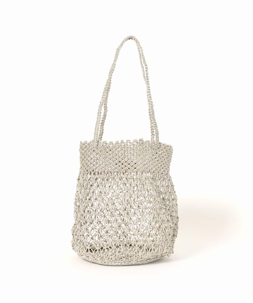 LE TALON（ルタロン）の「《予約》BAGMATI メタリックコードバッグ◆（バッグ・ゴールド/フリー/在庫あり）」の13枚目の写真