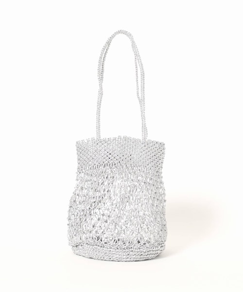 LE TALON（ルタロン）の「《予約》BAGMATI メタリックコードバッグ◆（バッグ・ゴールド/フリー/在庫あり）」の14枚目の写真