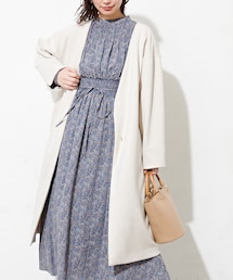 natural couture | バックフリルお上品コート(その他アウター)