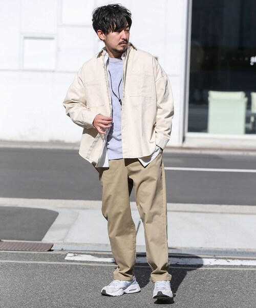 URBAN RESEARCH Sonny Label（アーバンリサーチサニーレーベル）の「デニムオーバーシャツ（その他・メンズ・ホワイト/デニム・M/L）」の3枚目の写真