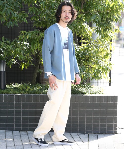 URBAN RESEARCH Sonny Label（アーバンリサーチサニーレーベル）の「ワイドタックパンツ（その他・メンズ・インディゴ/カーキ/オフ・M/L）」の6枚目の写真